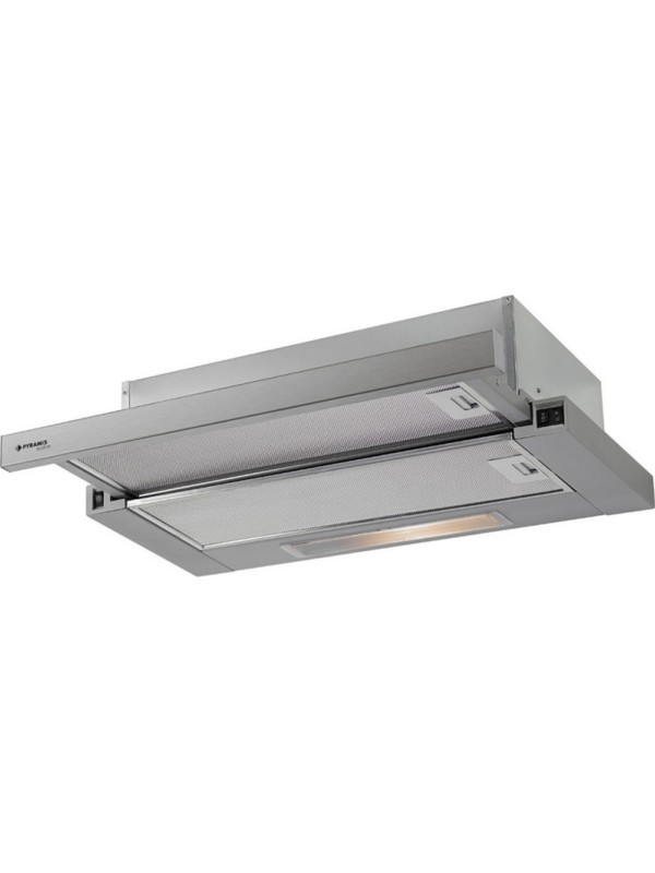 Pyramis Power Slim Συρόμενος Απορροφητήρας 60cm Inox