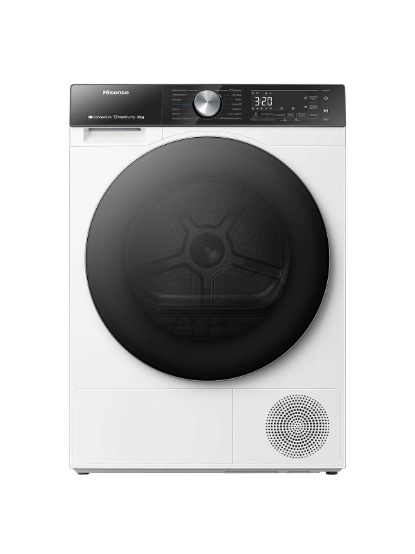 Hisense DH5S102 BW  Στεγνωτήριο 10kg A+++ με Αντλία Θερμότητας