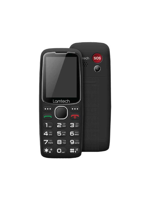 Lamtech LAM 113157 2.4' DUAL SIM Κινητό με Μεγάλα Κουμπιά Μαύρο