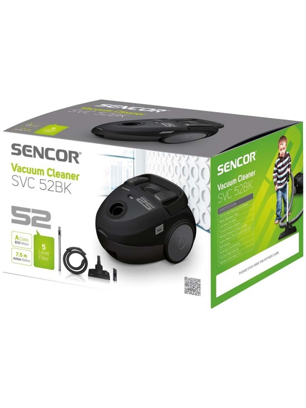Sencor SVC 52BK-EUE3 Ηλεκτρική Σκούπα 700W Sencor SVC 52BK-EUE3 Ηλεκτρική Σκούπα 700W