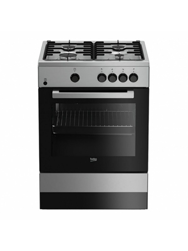 Beko FSG62000DXL Κουζίνα Υγραερίου 64lt με Εστίες Υγραερίου Inox