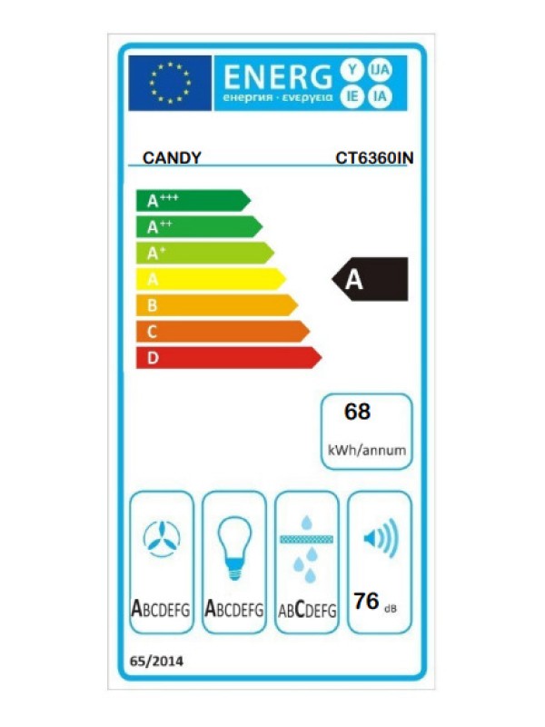 CANDY CT 6360 IN Συρόμενοι απορροφητήρες CANDY CT 6360 IN Συρόμενοι απορροφητήρες