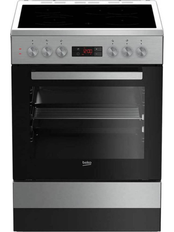 Beko FSM 67320 DXT Κουζίνα 65lt με Κεραμικές Εστίες Π60εκ. Inox