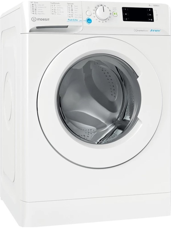 Indesit Πλυντήριο Ρούχων 8kg 1200 Στροφών BWE 81285X W EE 