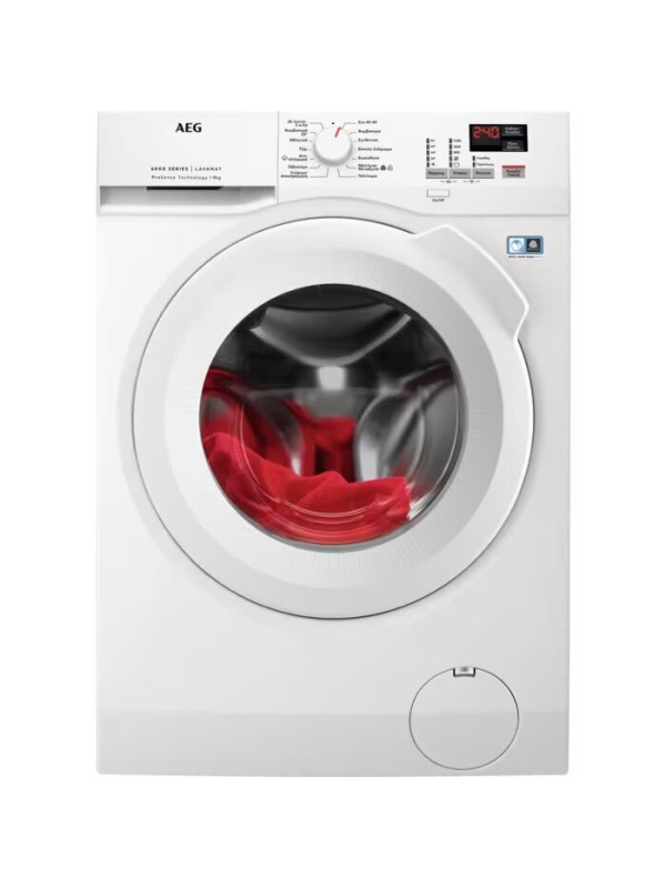 AEG LF6EK48PWG Πλυντήριο Ρούχων 8kg 1400 Στροφών