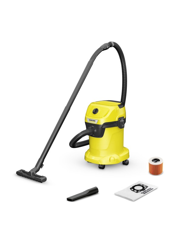 Karcher WD3 V-17/4/20 Σκούπα Υγρών/Στερεών 1000W με Κάδο 17lt  