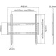 Superior Electronics 32-55 Fixed Extra Slim Βάση Τηλεόρασης Τοίχου έως 55" και 35kg