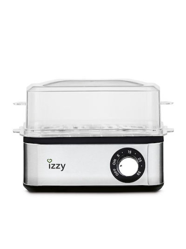 Izzy IZ-8201 Βραστήρας Αυγών 8 Θέσεων 600W Ασημί 