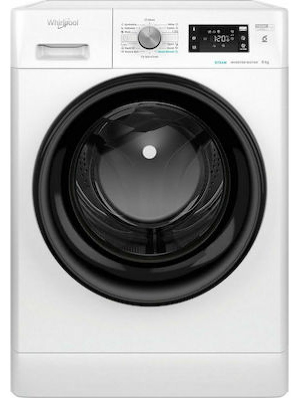 Whirlpool Πλυντήριο Ρούχων 8kg με Ατμό 1400 Στροφών FFB 8458 BV EE