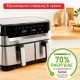 Tefal Easy Fry Φριτέζα Αέρος με Διπλό Αποσπώμενο Κάδο 8.3lt