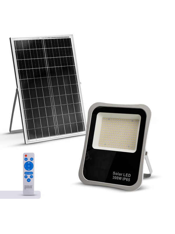 Bormann BLF2650 Ηλιακός Προβολέας LED 300W Ψυχρό Λευκό 6500K με Φωτοκύτταρο και Τηλεχειριστήριο 049258