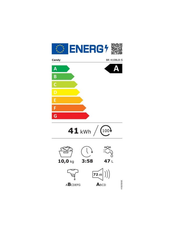 Candy ProWash 500 Πλυντήριο Ρούχων 10kg με Τεχνολογία Ατμού 1400 Στροφών Proactive BR 410BL8-S Candy ProWash 500 Πλυντήριο Ρούχων 10kg με Τεχνολογία Ατμού 1400 Στροφών Proactive BR 410BL8-S