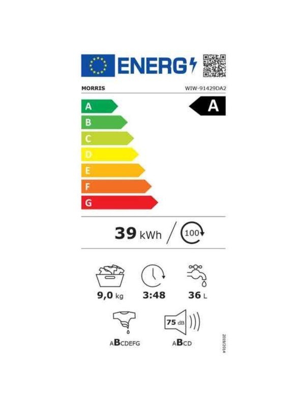 Morris Πλυντήριο Ρούχων 9kg 1400 Στροφών WIW-91429 Morris Πλυντήριο Ρούχων 9kg 1400 Στροφών WIW-91429