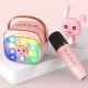 LAMTECH BT5.4 RGB KID KARAOKE SPEAKER PINK WITH MIC HOPPEE LAM980220