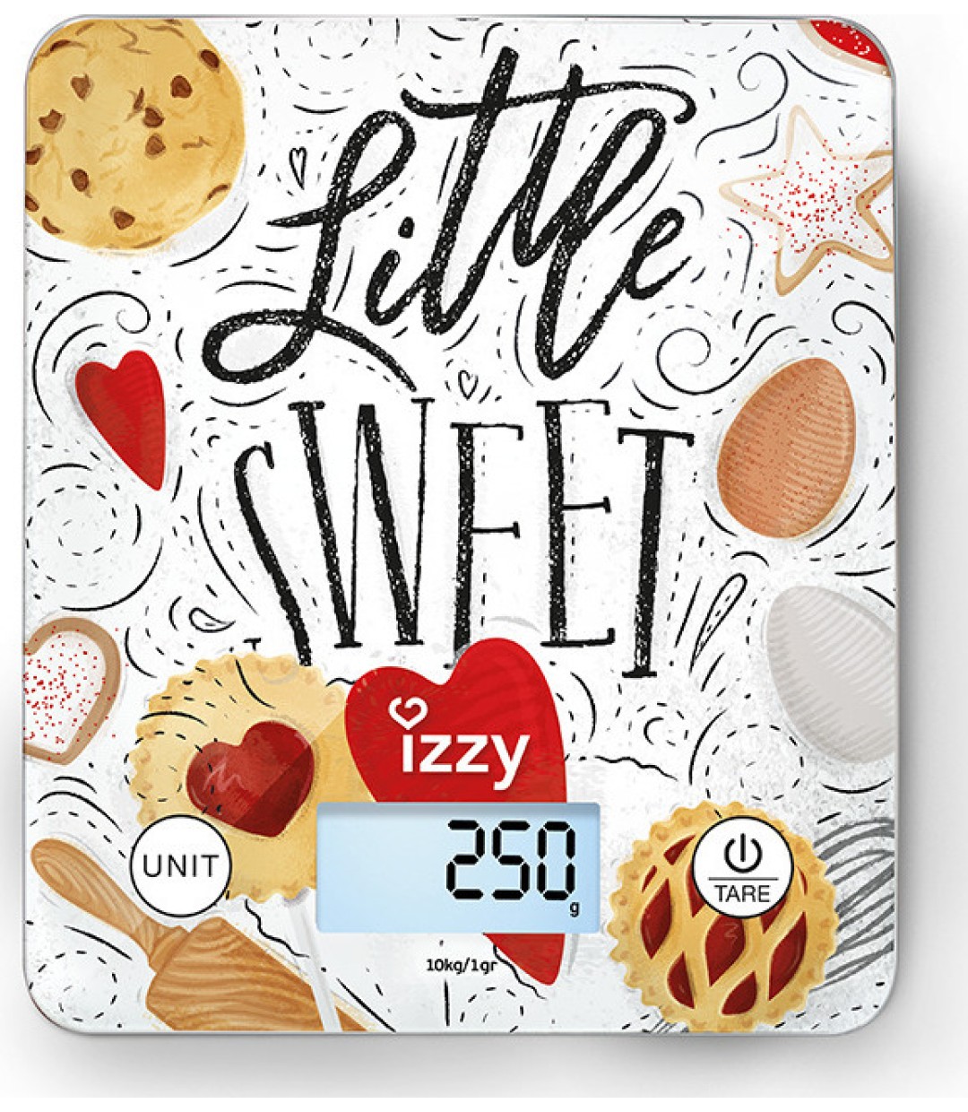 Izzy Sweet ΙΖ-7007 Ψηφιακή Ζυγαριά Κουζίνας 10kg