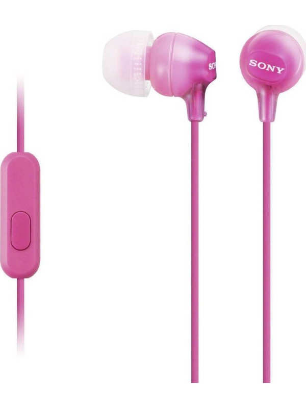 Sony MDR-EX15AP In-ear Handsfree με Βύσμα 3.5mm Ροζ