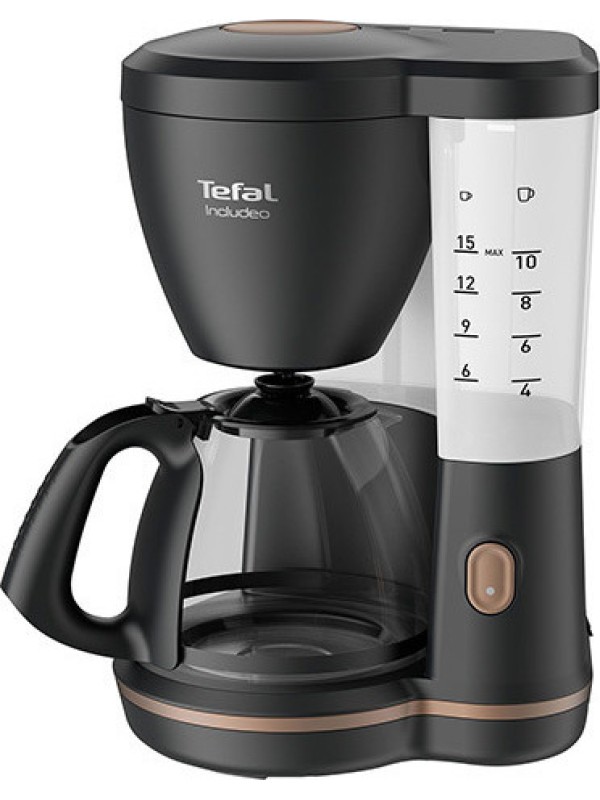 Tefal Includeo CM5338 Καφετιέρα Φίλτρου 1000W Black